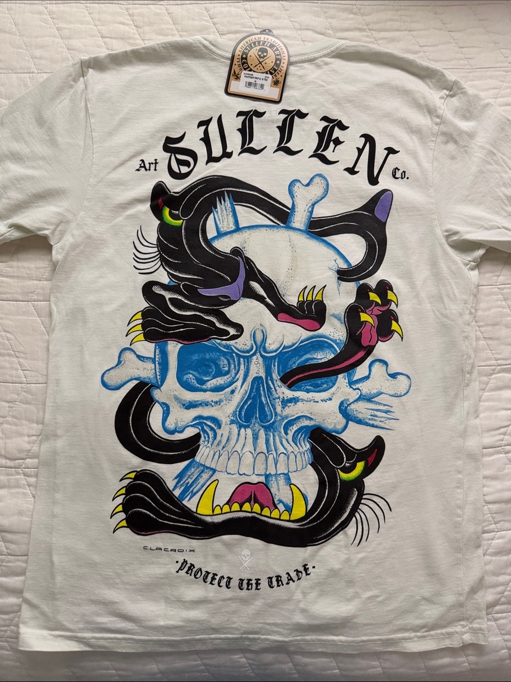 Sullen Co. Men’s White Skull Graphic Short Sleeve Tee